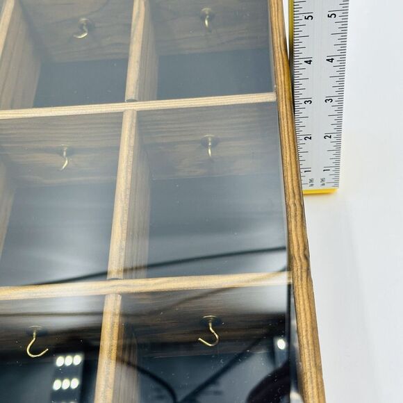 Tannery Lane Trinket Curio Glass Co Wooden Miniature Front Wall Ornament Hanging - Picture 6 of 15